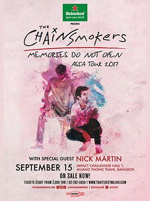 Heineken presents The Chainsmokers Memories Do not Open Asia Tour 2017