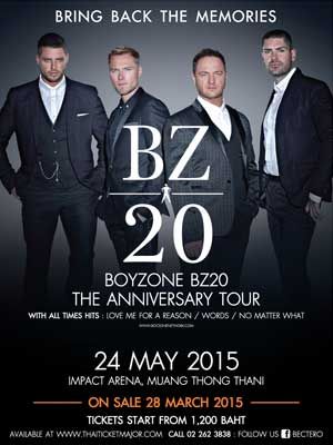 BOYZONE BZ20 THE ANNIVERSARY TOUR