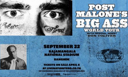 Post Malone ประกาศผังแล้ว ราคาเริ่มต้น 2,800 บาท เริ่มขายบัตร Pre-Sale 6 เม.ย.นี้ เจอกัน 22 ก.ย. ราชมังฯ